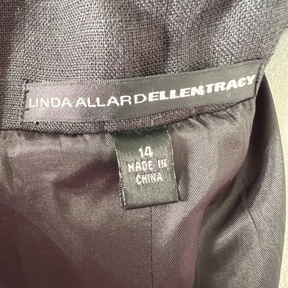 Linda Allard Ellen Tracy Linen jacket - Picture 3 of 7